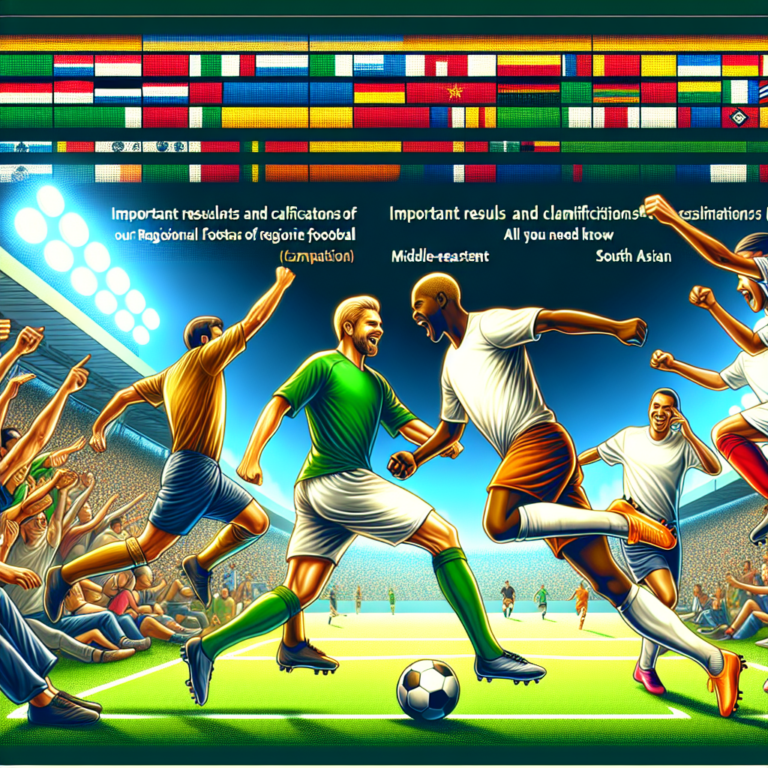 Importantes resultados y clasificaciones del fútbol regional: ¡todo lo que necesitas saber!