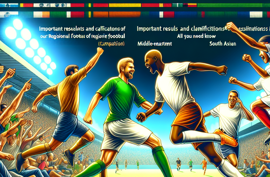 Importantes resultados y clasificaciones del fútbol regional: ¡todo lo que necesitas saber!