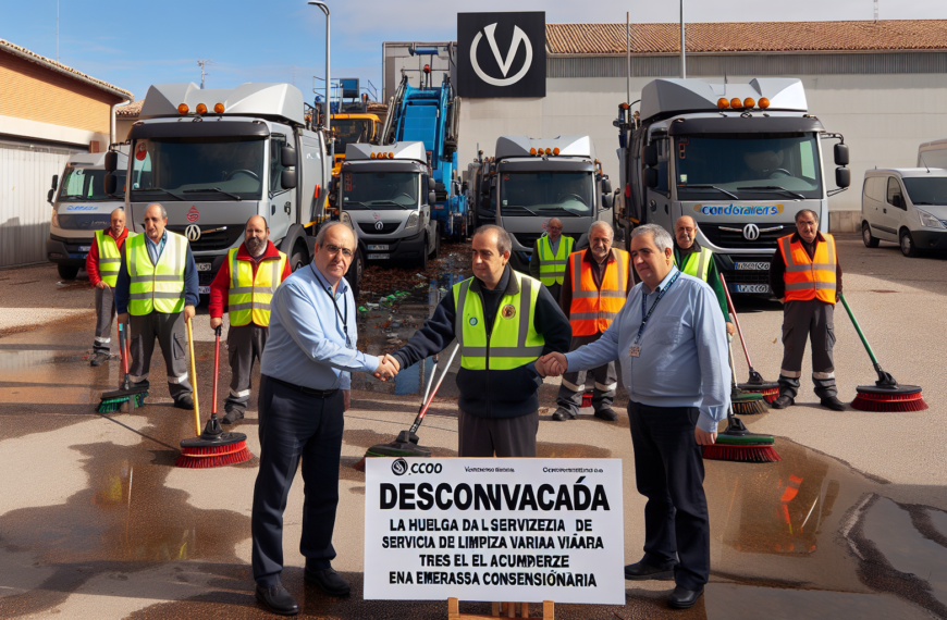 Desconvocada la huelga del servicio de limpieza viaria en Valdepeñas tras el acuerdo entre CCOO y la empresa concesionaria