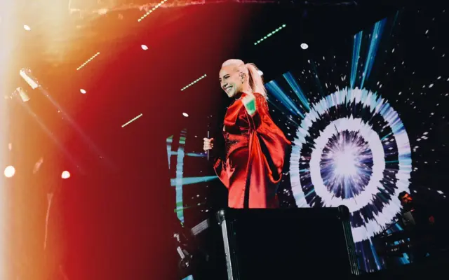 Mónica Naranjo durante su concierto en las Fiestas del Vino de Valdepeñas