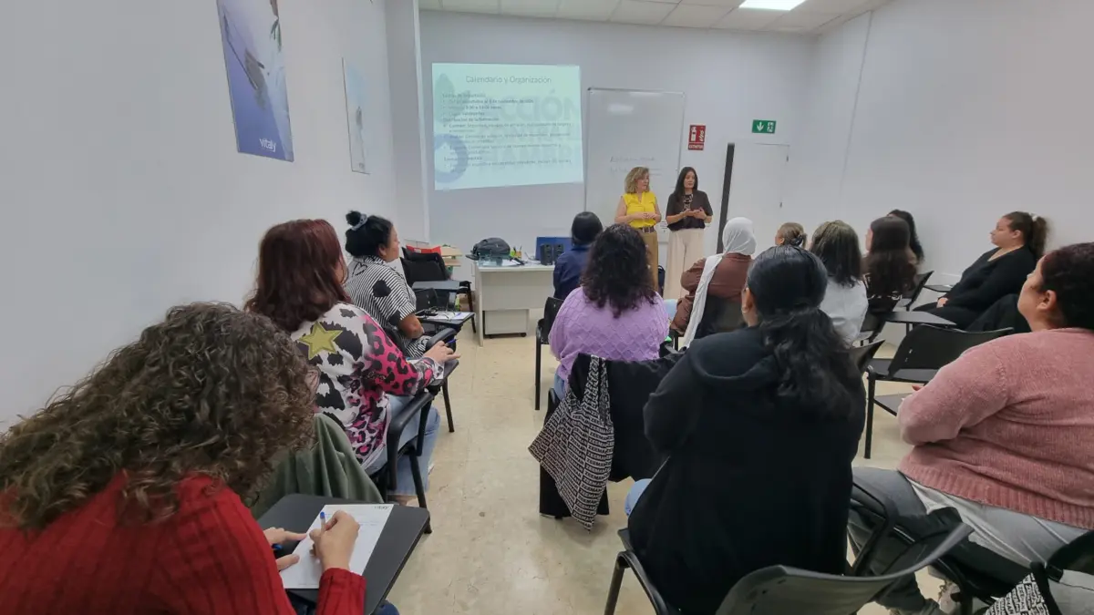 Mujeres participantes en la formación de la Escuela de Empleo de Valdepeñas